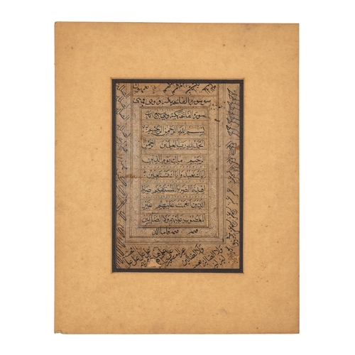 72 - Property of a GentlemanA selection of 107 Quranic manuscripts leaves, some with extensive marginalia... 