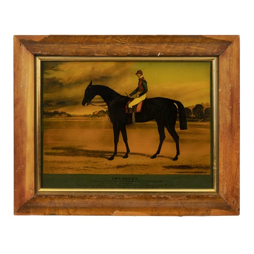 83A - To be sold without reserveProperty of a Gentleman4 Hand-coloured engravings of horses and jockeysDim... 