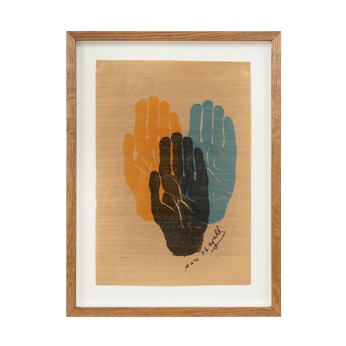 204 - Property of a Gentleman of ChelseaAn original lithograph of Marc Chagall's handprints (c. 1962)Hand ... 