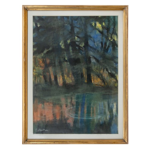 208 - Property of a GentlemanHans Jürgen Kallmann (1908 - 1991)Abstract landscapePastel on paperSigne... 