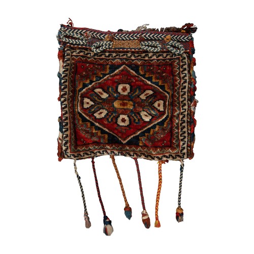 249 - Property of a GentlemanSouthern Persian19th CenturyAn Afshar saddlebag, c. 1870Dimensions:14 in... 