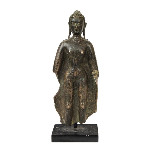 58 - Property of a Gentleman of ChelseaCirca 10th CenturyA bronze Buddha with patinated nipplesDimensions... 