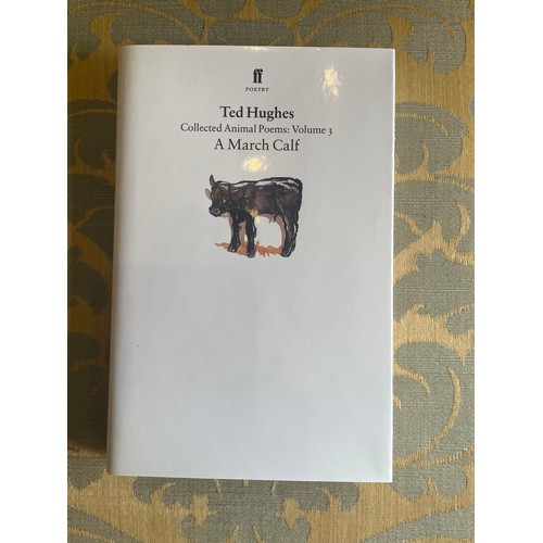 292 - First Edition In a fitted box4 VolumesVolume 1 signed by authorTed Hughes (1930 - 1998)Collected Ani... 