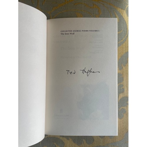 292 - First Edition In a fitted box4 VolumesVolume 1 signed by authorTed Hughes (1930 - 1998)Collected Ani... 