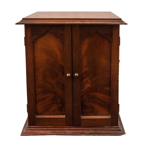 18 - A mahogany miniature cupboardDimensions: 12.9 in. (H) x 11.8 in. (W) x 8.6 in. (D)... 