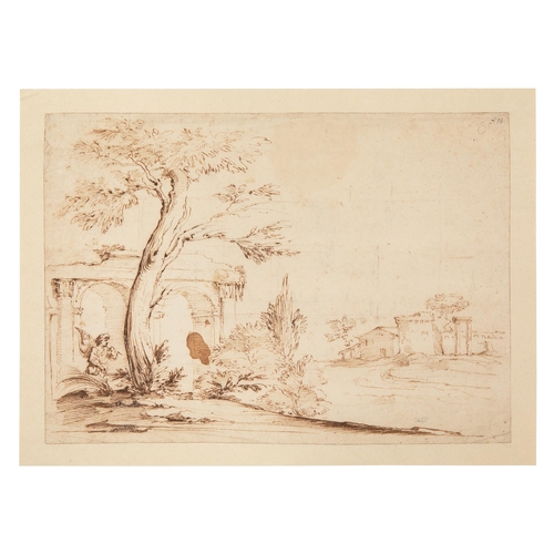 65 - Property of a ladyCircle of Giovanni Francesci Barbieri (‘Guercino’) (1591 – 1666)A landscape with r... 