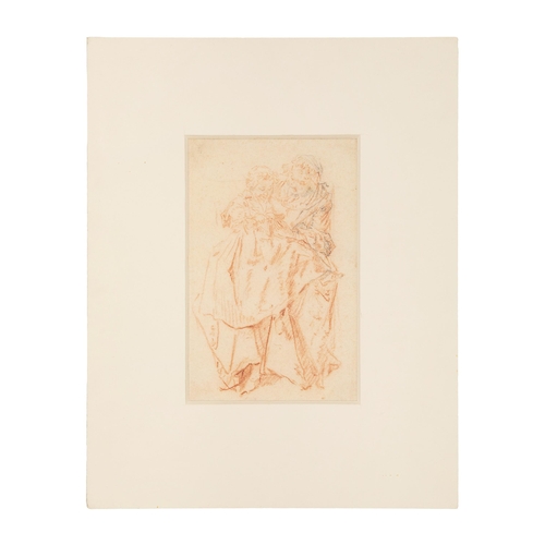 72 - Property of a LadyAttributed to Jean-Antoine Watteau (1684 - 1721)Mother and ChildSanguine and penci... 