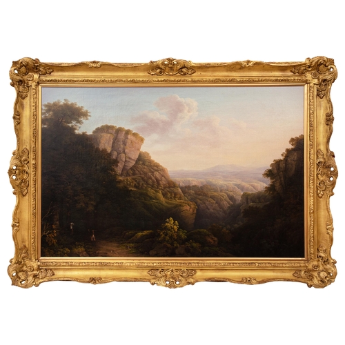 83 - French19th CenturyMt. du Velay Gorge (South-East France) (1824)Oil on canvasSigned indistinctly and ... 