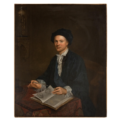 130 - Property of a gentleman of ChelseaGabriel Mathias (1719 - 1804)A portrait of a surgeon seated with a... 