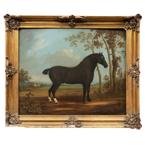 150 - Property of a gentleman Benjamin Zobel (1762 - 1830)A dark bay pony with white socksSigned... 