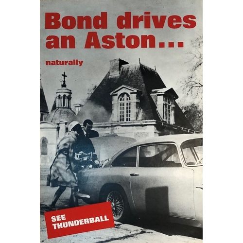 155 - Thunderball (1967) posterBritishSpecial advance tie-in with Aston MartinNo. 230/400Limited edition, ... 