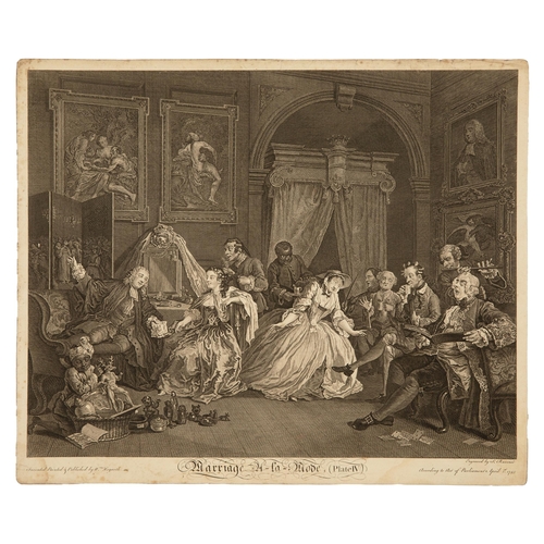 177 - Property of a ladyWilliam Hogarth (1697 - 1764)Marriage A-la-ModeThe complete set of six engravings1... 