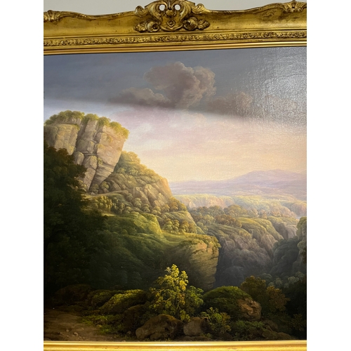 83 - French19th CenturyMt. du Velay Gorge (South-East France) (1824)Oil on canvasSigned indistinctly and ... 