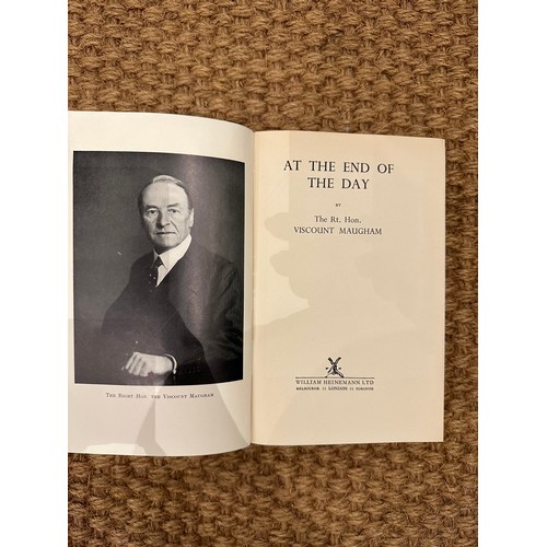 336 - To be sold without reserveProperty of a ladyW. Somerset Maugham (1874 - 1965)First EditionAt the End... 