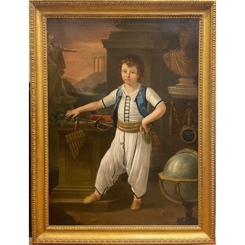 189 - Pietro Labruzzi (1739–1805)A Full-Length Portrait of Nicholas I of Russia in a classical setti... 