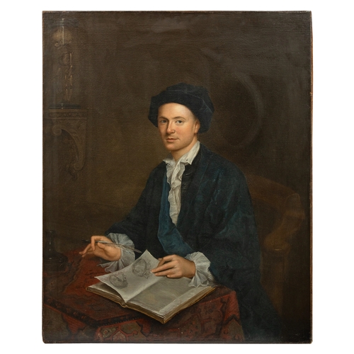 142 - Property of a gentleman of ChelseaGabriel Mathias (1719 - 1804)A portrait of a surgeon seated with a... 