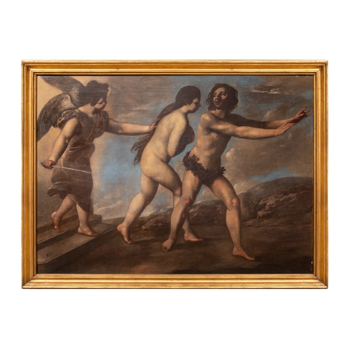 184 - Property of a GentlemanCircle of Guido Reni Italian17th CenturyThe expulsion of Adam and Eve fr... 