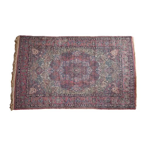 35 - Property of a gentlemanEarly twentieth century A Persian rugStylised floral patternDimensions:80 in.... 