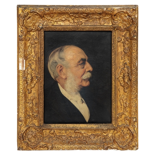 269 - Property of a GentlemanArnold G. Mountfort (1843 - 1942)A portrait of Albert I. BossOil on canvasIn ... 