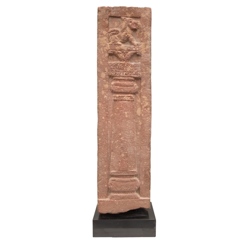 78 - Property of a deceased gentlemanCentral Indian10th - 13th CenturyA red stone carving of a female dei... 