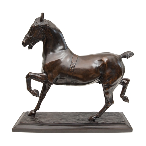 82 - Cecil Brown (Scottish, 1868-1926)c. 1900Carriage HorseBronzeDimensions:14.3 in. (H) x 15.5 in. (L) x... 