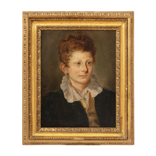 133 - Property of a Lady18th CenturyContinental schoolA portrait of a young boy, dated 1833 (?)Oil on canv... 