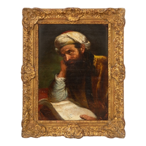 132 - Property of a Lady18th Century Continental SchoolA portrait of a gentleman in a turbanOil on ca... 