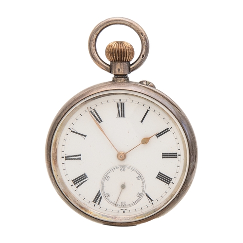 104 - Property of a LadyA collection of 4 pocket watches, to include:[a] A mid 19th Century silver engine ... 