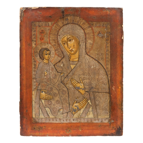 195 - Property of a GentlemanRussianLate 18th/Early 19th CenturyMadonna of the three handsOil on panelDime... 