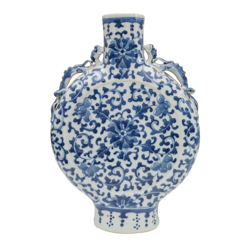 90 - Property of a LadyChineseEarly 20th CenturyA pair of ceramic moon flask[a] Decorated with painted fl... 