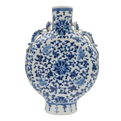 90 - Property of a LadyChineseEarly 20th CenturyA pair of ceramic moon flask[a] Decorated with painted fl... 