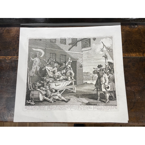 331 - Property of a GentlemanWilliam Hogarth (1697-1764)France and England, The Invasion[a] France[b] Engl... 