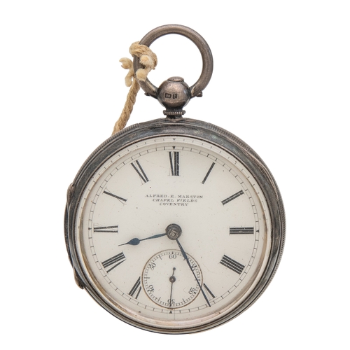 104 - Property of a LadyA collection of 4 pocket watches, to include:[a] A mid 19th Century silver engine ... 