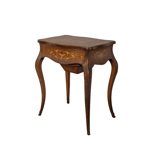 24 - To be sold without reserveProperty of a gentlemanLate 19th centuryRosewood and marquetry Dressing ta... 