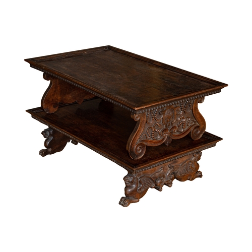 25 - Property of a GentlemanItalian17th CenturyA near pair of fruitwood trays[a] With decorative carved g... 