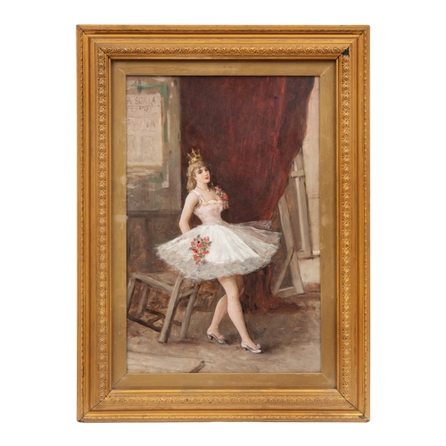 272 - To be sold without reserveProperty of a Gentleman20th CenturyAn actress at Teatro alla ScalaOil on c... 