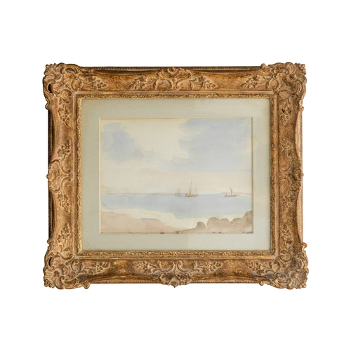 317 - Property of a NoblemanPhilip Wilson Steer (1860 - 1942)Seascape with boatsWatercolour on paperDimens... 