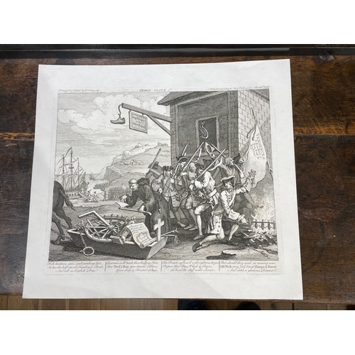 331 - Property of a GentlemanWilliam Hogarth (1697-1764)France and England, The Invasion[a] France[b] Engl... 