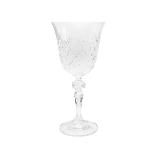 372 - To be sold without reserveProperty of a Lady20th Century

5 cut crystal goblets 
6 crystal pudd... 