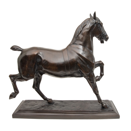 82 - Cecil Brown (Scottish, 1868-1926)c. 1900Carriage HorseBronzeDimensions:14.3 in. (H) x 15.5 in. (L) x... 