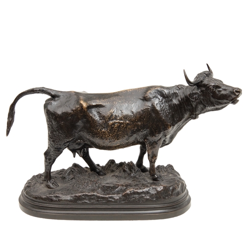 84A - Property of a GentlemanIsidore-Jules Bonheur (1827-1901)Lowing Cowc. 1860BronzeDimensions:6.3 in. (H... 