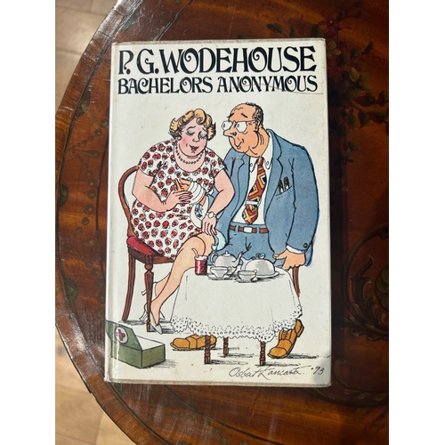 477 - P.G. Wodehouse. (1973)1st edition'Bachelors Anonymous'Dust jacketIllustrated by Osbert Lancaster... 