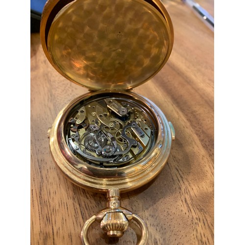 104A - Property of a LadySwitzerland ca. 188018ct gold continental Repeater pocket watch by Ixora in origin... 