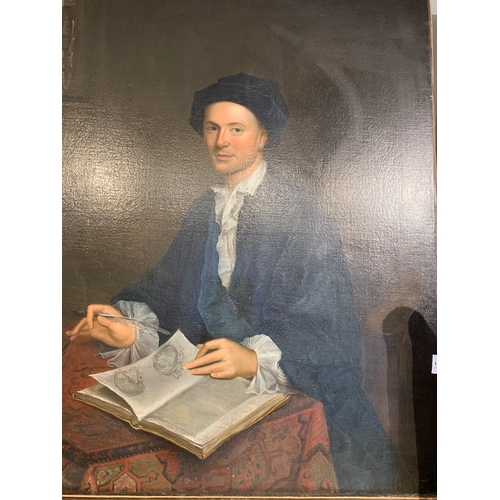 142 - Property of a gentleman of ChelseaGabriel Mathias (1719 - 1804)A portrait of a surgeon seated with a... 