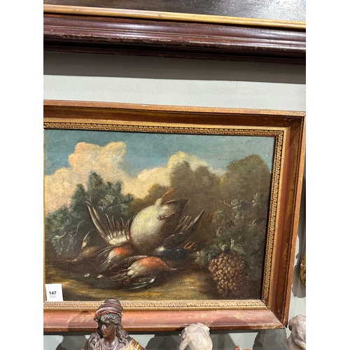 147 - Property of a GentlemanItalian School17th CenturyA pair of still lifes with dead gameOil on canvasDi... 