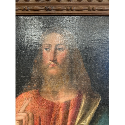 155 - Property of a Gentleman Italian16th CenturySalvator MundiOil on canvasDimensions:(Canvas) 24.8 in. (... 