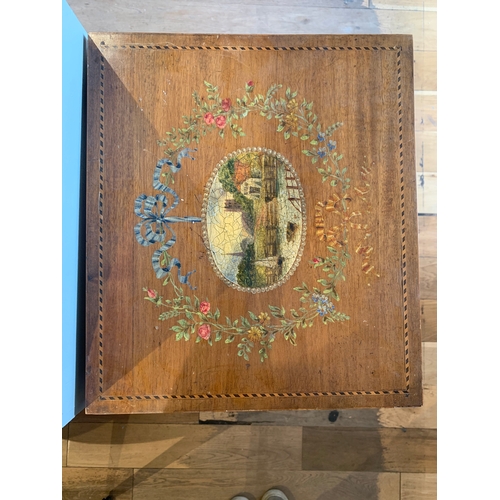 23 - To be sold without reserveProperty of a gentleman EdwardianA painted mahogany work tableDimensions:3... 