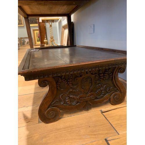 25 - Property of a GentlemanItalian17th CenturyA near pair of fruitwood trays[a] With decorative carved g... 