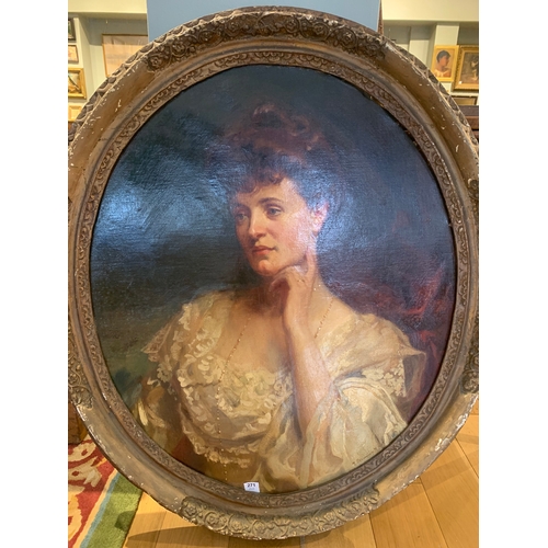 271 - Property of a GentlemanFrederick Samuel Beaumont (1861 - 1954)A portrait of an elegant womanOil on c... 