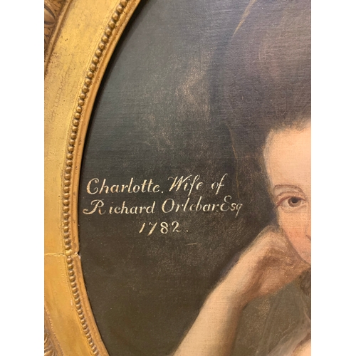 275 - Property of a GentlemanCircle of George RomneyPortrait of Charlotte OrlebarInscribed ‘Charlotte. Wif... 